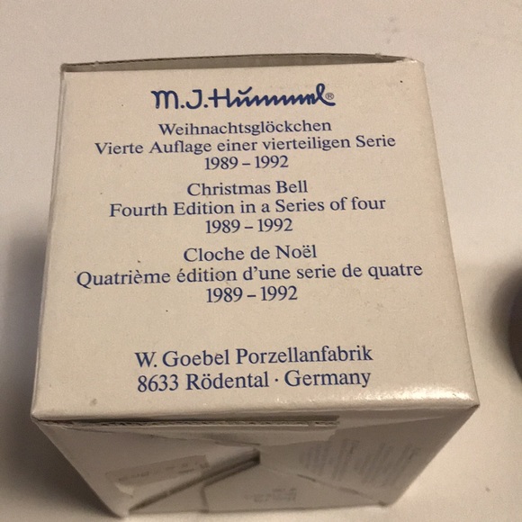 Goebel Hummel Christmas Bell Harmony in Four Parts Fourth Edition 1992 - Picture 9 of 10